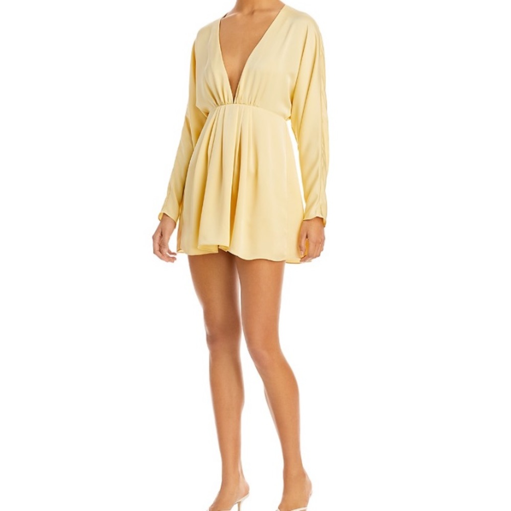 Ramy Brook Deep V Mini Dress, Size Small